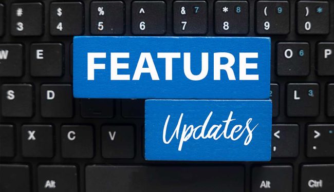 Feature updates